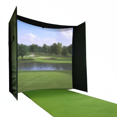 KHAMPA Golf Simulator Enclosure Kit 9.8'×9.8'×4.9'