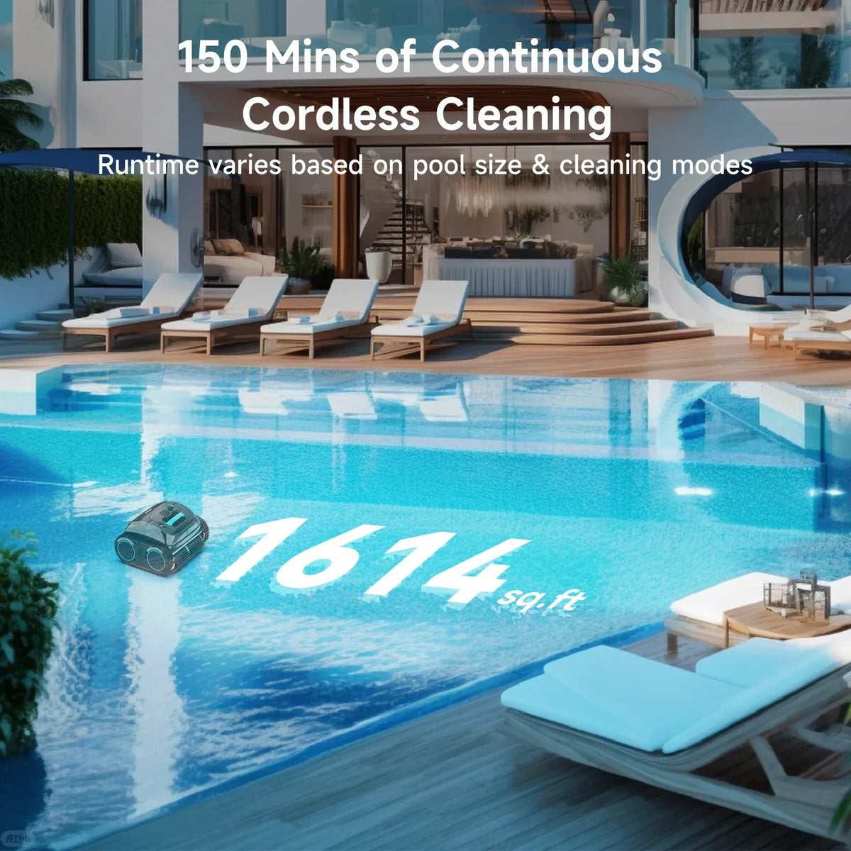 (2026 Upgrade) C1 Cordless Robotic Pool Cleaner — product view 11