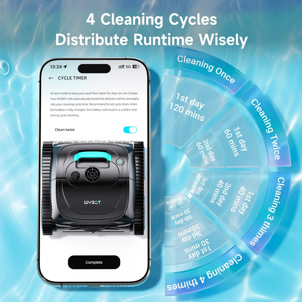 (2026 Upgrade) C1 Cordless Robotic Pool Cleaner — product view 17