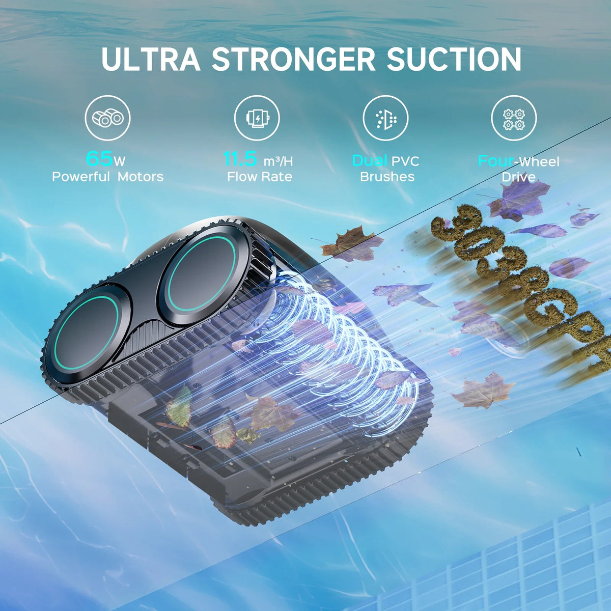 (2026 Upgrade) C1 Cordless Robotic Pool Cleaner — product view 5