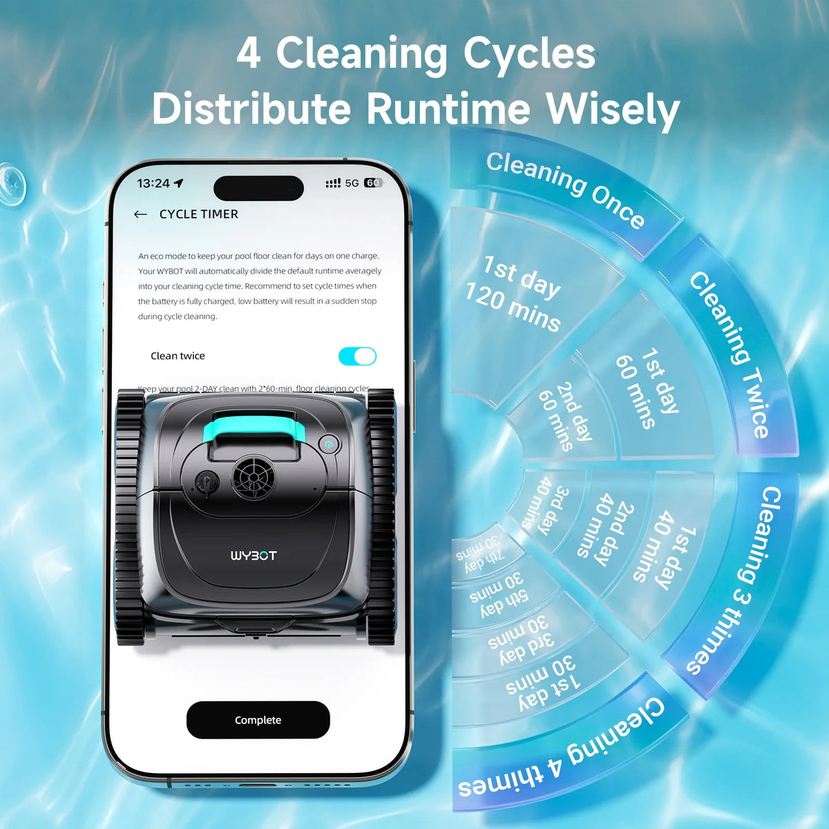 (2026 Upgrade) C1 Cordless Robotic Pool Cleaner — product view 7