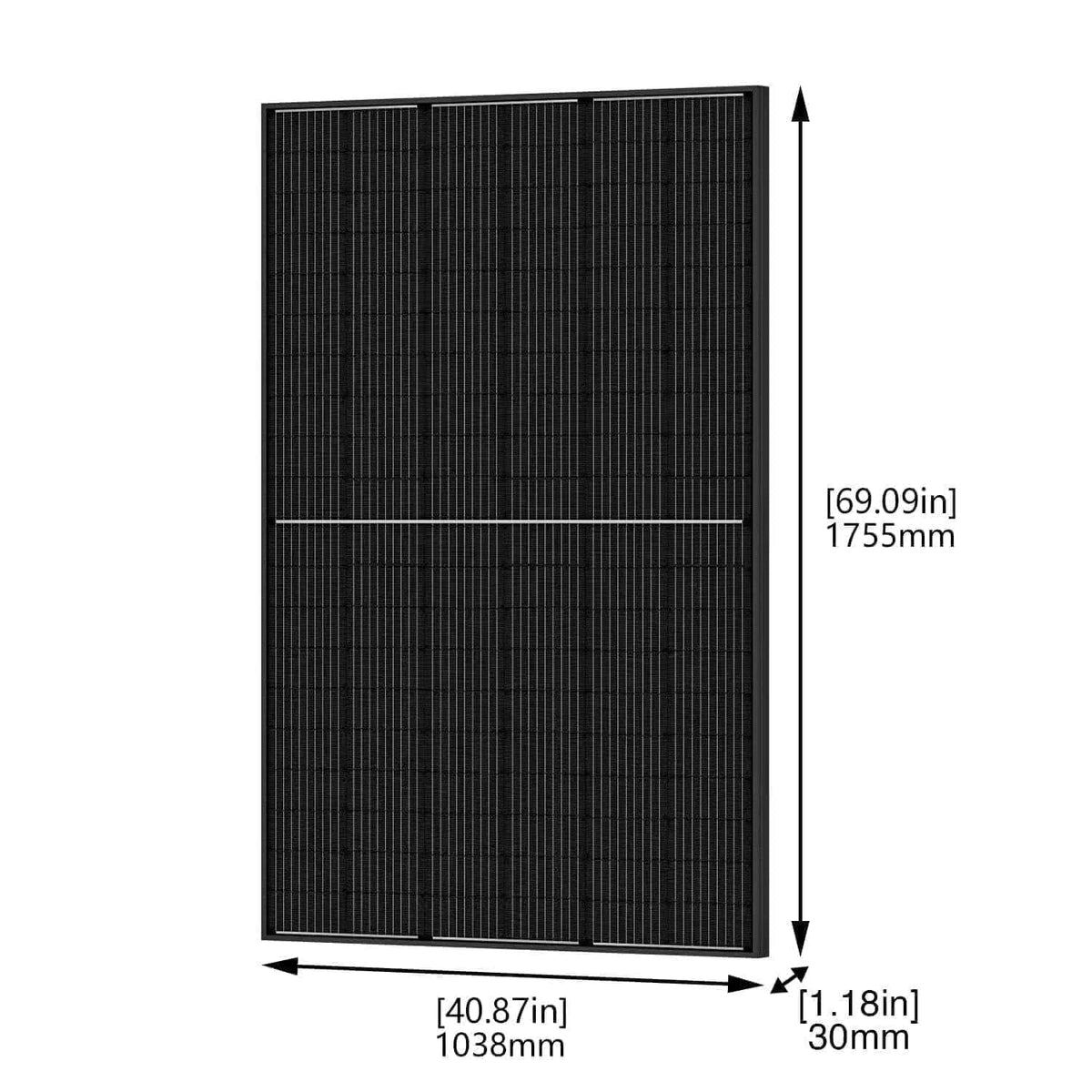 Rigid 440W Bifacial TOPCon Solar Panels – 4 Pack, 1760W Total