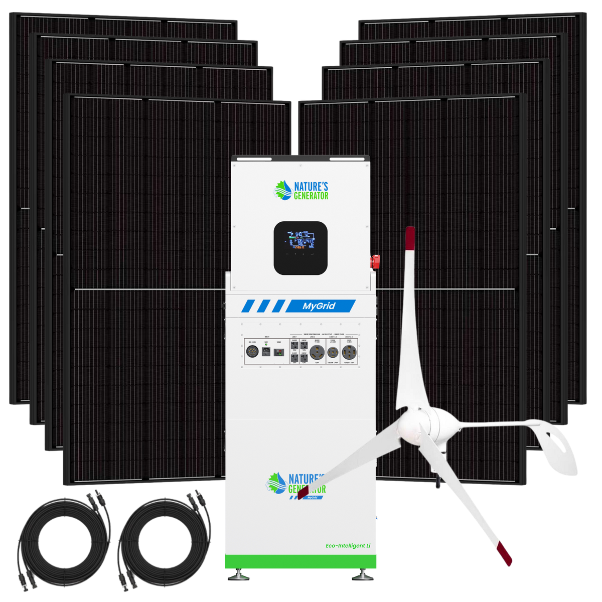 MyGrid 10K Gen 2 Whole-Home Solar & Wind Power System