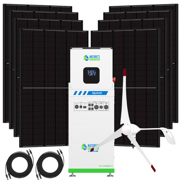 MyGrid 10K Gen 2 Whole-Home Solar & Wind Power System