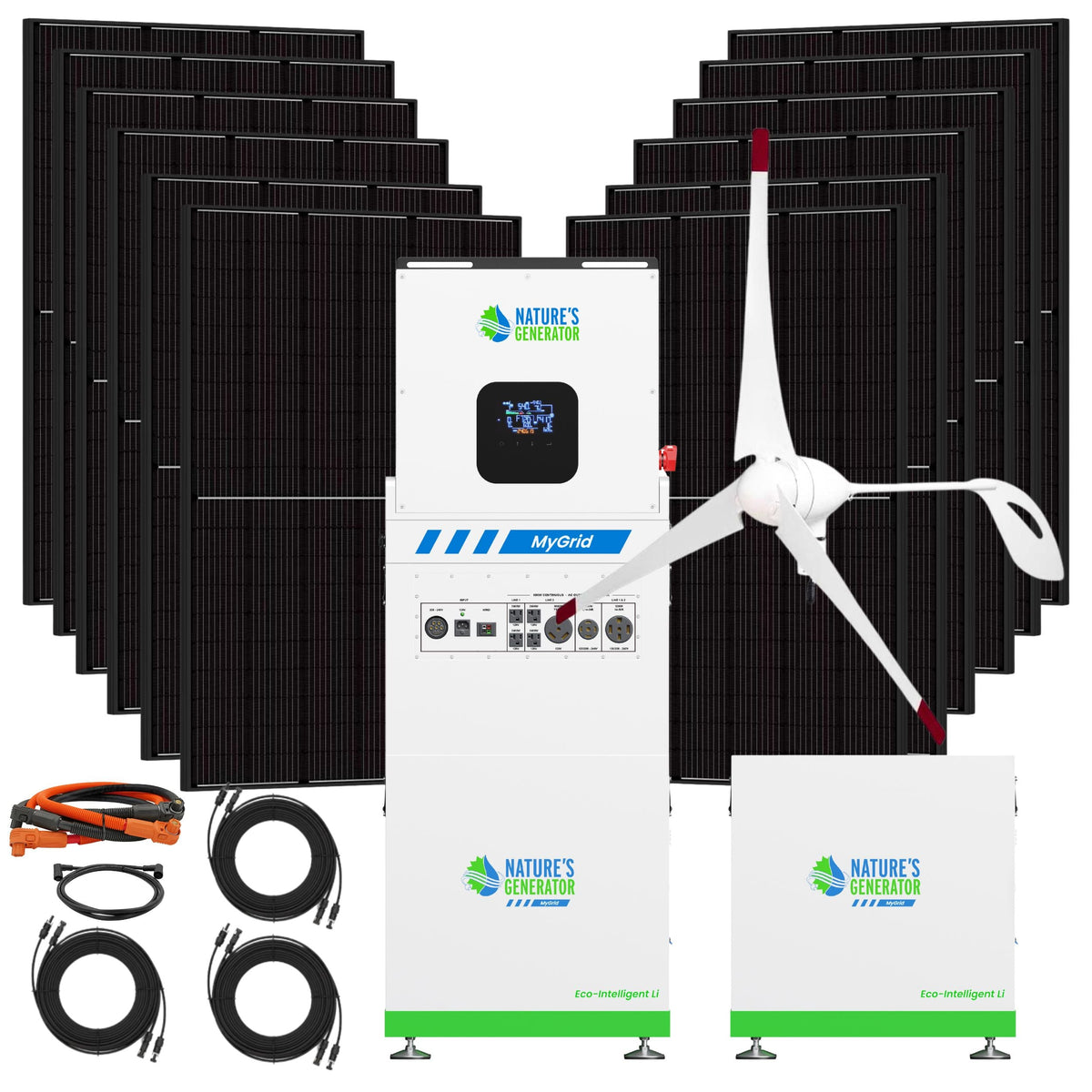 MyGrid 10K Gen 2 Whole-Home Solar & Wind Power System