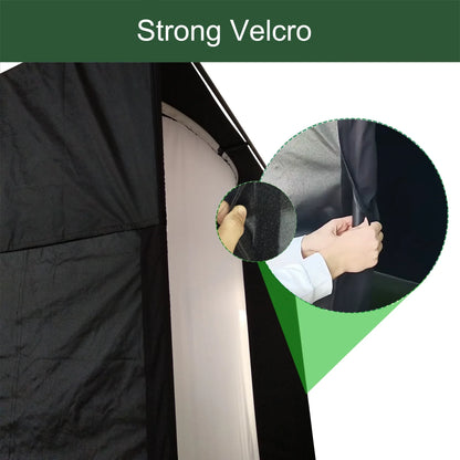 DIY Golf Simulator Impact Screen Frame Enclosure Kit Set, Use with Simulators, Durable Fabric with Velcro, Reinforced Black Border, 9.8'X9.8'X4.9' — product view 7