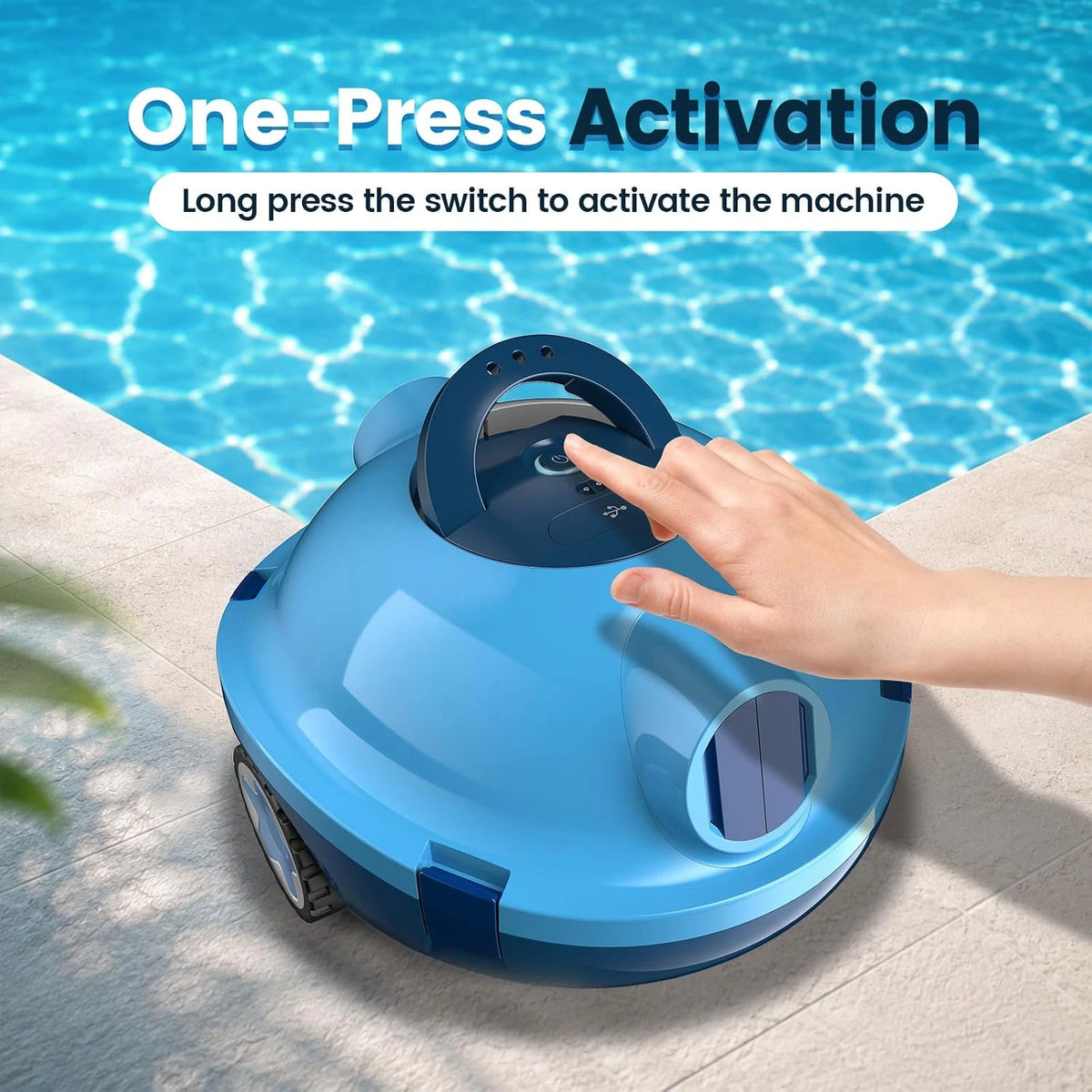 Y10 Robotic Pool Cleaner,Cordless Pool Vacuum with 90 Mins Runtime — product view 8