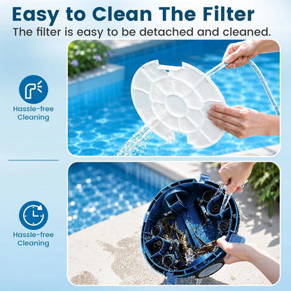 Y10 Robotic Pool Cleaner,Cordless Pool Vacuum with 90 Mins Runtime — product view 9